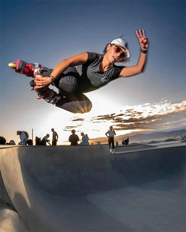 Daniela Salgado at Venice Beach Skatepark | Instagram: @locaskates