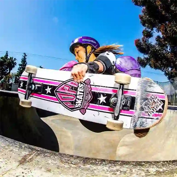 Tuli Lam at Culver City Skatepark | Instagram: @powerflexwheels